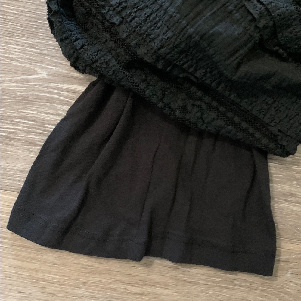FREE PEOPLE Lace Pants NWT Black FP One Aiden - Picture 7 of 12